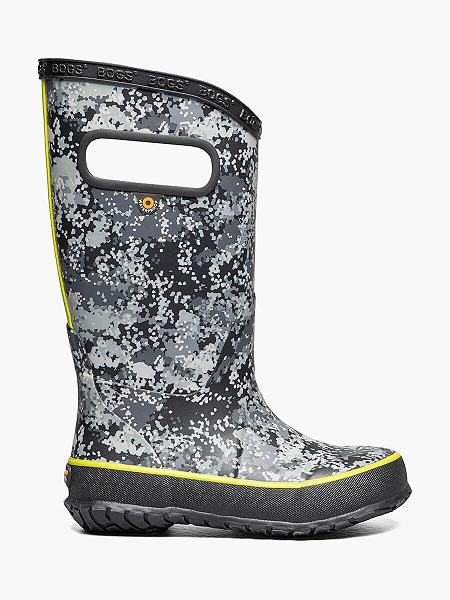 BOGS Boots Deutschland - Micro Camo Regenstiefel Kinder Schwarz Multi DE14692